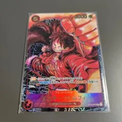 ルフィ sr パラレル 尾田栄一郎 ワンピースカード ST01-012 サイン