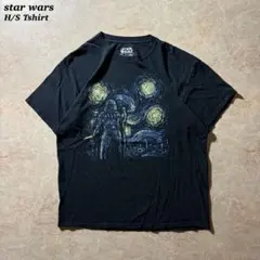 star warsアートT半袖ゴッホ風ブラックL美品unisex当時物 CBOY