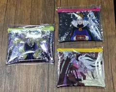 HAPPYくじ ディズニーVILLAINS C賞　クリアポーチ　3点セット