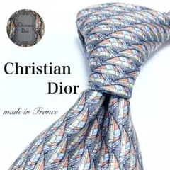 【極美品】Christian Dior ネクタイ ほぼ未使用品 ヨット 仏製