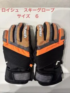 reusch スキーグローブ オレンジ/ブラック