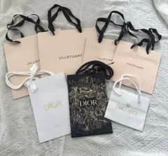 JILL STUART・DIOR・DECORTE デパコスショップ袋 7枚セット