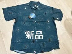 新品 ☆接触冷感 半袖シャツ 猫柄 Lサイズ
