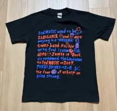 ストリート　古着　黒Tシャツ Nirvana風　半袖　手書き風グラフィック