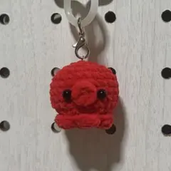 あみぐるみタコのめじるしアクセサリー
