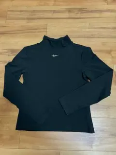 Nikeウィメンズ モックネック 長袖Tシャツ　ブラック　M