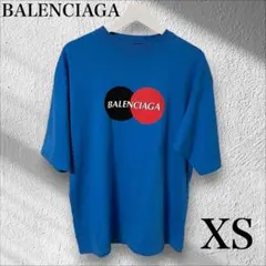 BALENCIAGA バレンシアガ マスターカードロゴ Tシャツ ブルー XSのサムネイル