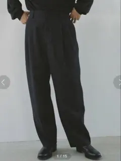 【LIDNM】WOOL MILLED IVY PANTS