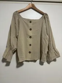 【美品】ローリーズファーム スクエア2WAYブラウス