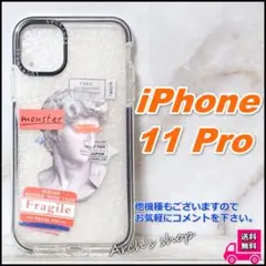 iPhone11pro ソフトケース アート 芸術 彫刻 ダビデ デザイン