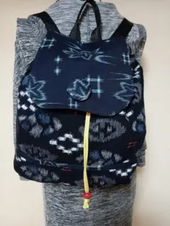 美品 南部古代型染／小野染彩所☆ 藍染めリュックサック - メルカリ
