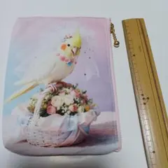 インコグッズ　ウエディングオカメさんポーチ