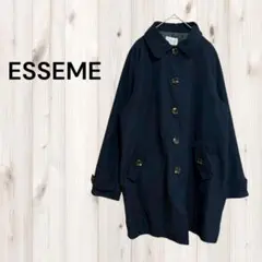 ESSEME コート ジャケット アウター ボタン ゆったり 防寒 ストライプ