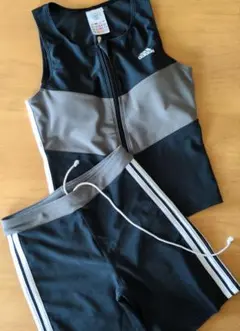 adidas スポーツ用水着　セパレート　M 黒/グレーのサムネイル