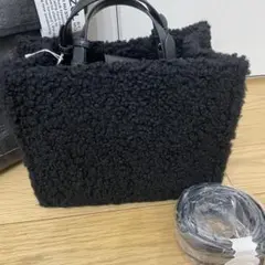 azul by moussy ナローハンドルボアミニトートバッグ