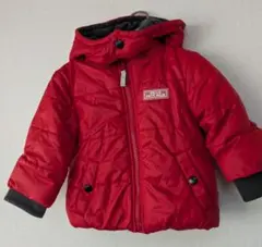 プティマイン♪petit main 綿入りジャンバー赤 男女兼用 90cm