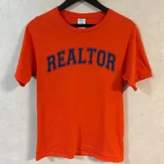 Port&Company　プリント　Tシャツ　オレンジ　Sサイズ