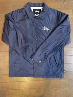 STUSSY ネイビー　コーチジャケット サイズS