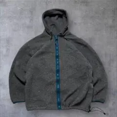 90s L.L.Bean フリースジャケット フーディ グレー ヴィンテージ