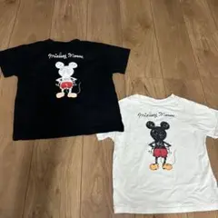 ミッキーマウス Tシャツ 2枚セット（120.100）