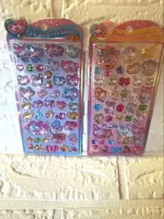 うるちゅるポップシール フワフワらびちゃん・まじかるみゅーちゃん 2種セット