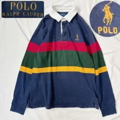 POLO Ralph Lauren ラガーシャツ ポロシャツ ロゴ刺繍 160㎝