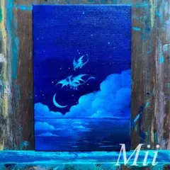 キャンバスアート原画「傍ら」