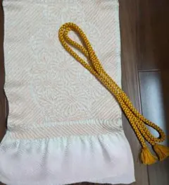 ♥️正絹 帯揚げと帯締めセット♥️ 薄ピンクと杏色絞り帯揚げ &カラシ色帯締め