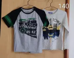 男の子　半袖Tシャツ　ロンT　150　2枚
