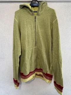 オリーブグリーン フルジップパーカー