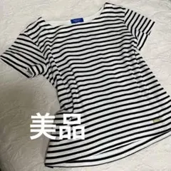 美品　BLUE LABEL CRESTBRIDGE ボーダー後リボンTシャツ