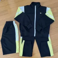 チャンピオン　ジャージ上下＆ハーフパンツ3点セット　140