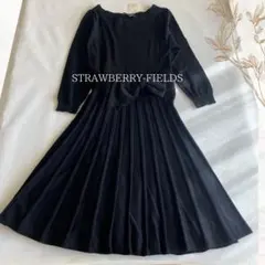 【未使用・タグ付き】STRAWBERRY-FIELDS ニットワンピース ロング