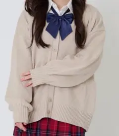 ベージュ ニットカーディガン 長袖 WEGO