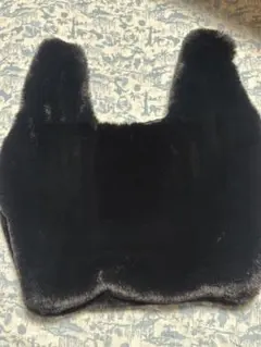 美品！ブラックフェイクファー バッグ