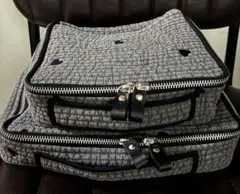 たらこ様専用 ヌビ トートバッグ ダークグレー×黒ハート - メルカリ