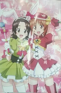 （73）ガールズ&パンツァー　アイドルマスター　付録B2ポスター　西住みほ　澤梓