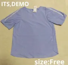 【ITS'DEMO】半袖 ブラウス【フリーサイズ】定価\4990-のサムネイル