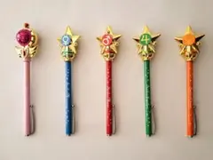 美品　美少女戦士セーラームーン 伸縮式指示棒 5本セット　指示ボールペン