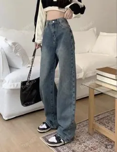 SHEIN ハイウエストジーンズ
