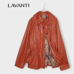 LAVANTI ジャケット ジャンパー S オレンジ 裏地チェック 洗える