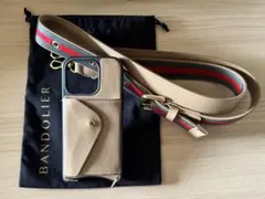 BANDOLIER ベージュ iPhone15Pro スマホケース オシャレ⭐︎
