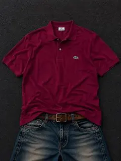 00s LACOSTE 半袖ポロシャツ y2k archive 短丈 ストリートのサムネイル
