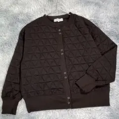 seasonreason【M】ノーカラーブルゾン　ブラック　厚手　レディース