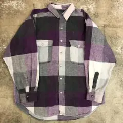 古着 90年代 RHINOCEROS チェック フランネルシャツ メンズL