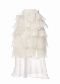 Riu Cocktail organdy tiered skirt