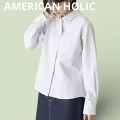 新品未使用 AMERICAN HOLIC アメホリ オックスベーシックシャツ 綿