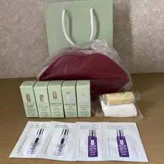 【未開封】CLINIQUE ノベルティポーチとサンプル品10個