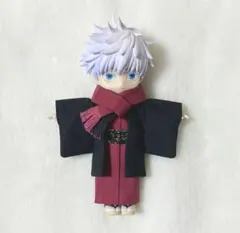 【オビツ11サイズ(ねんどろいどサイズへ変更可能)】着物くすみ赤 羽織黒