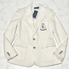 タグ付✨️現行 ポロラルフローレン テーラードジャケット ロゴ ワッペン 白 6